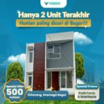 RUMAH 2 LANTAI DESAIN MODERN MINIMALIS DI VEEDA SMART DRAMAGA